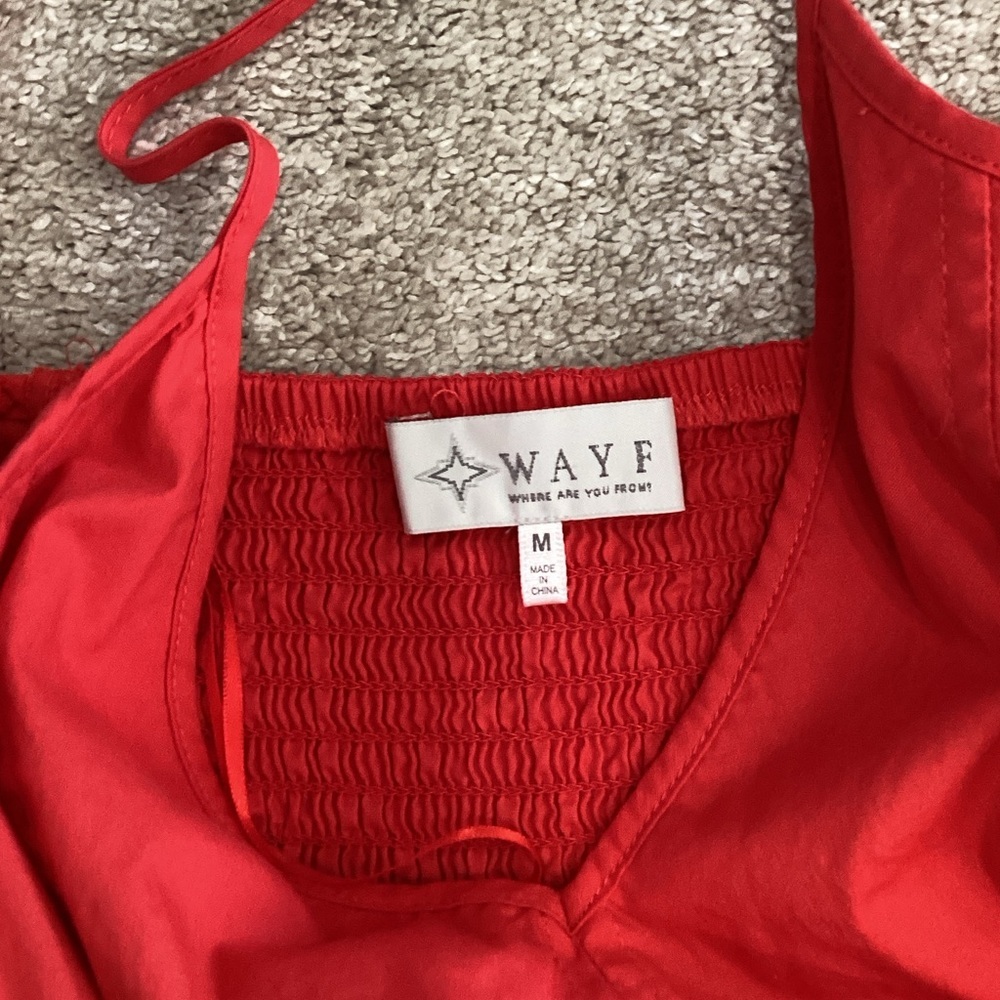 Wayf Vibrant Red Sleeveless Top medium - Picture 2 of 7
